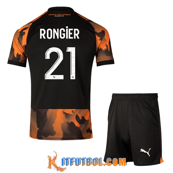 Camisetas De Futbol Marsella (RONGIER #21) Ninoss 2023/2024 Tercera
