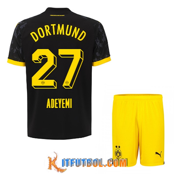 Camisetas De Futbol Dortmund BVB (ADEYEMI #27) Ninoss 2023/2024 Segunda