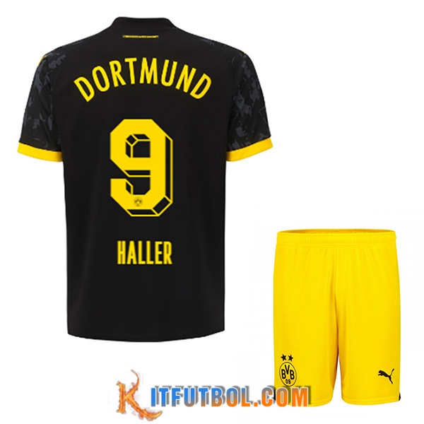 Camisetas De Futbol Dortmund BVB (HALLER #9) Ninoss 2023/2024 Segunda