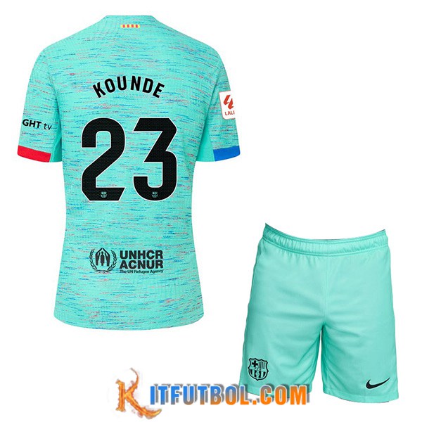 Camisetas De Futbol Barcelona (KOUNDE #23) Ninoss 2023/2024 Tercera