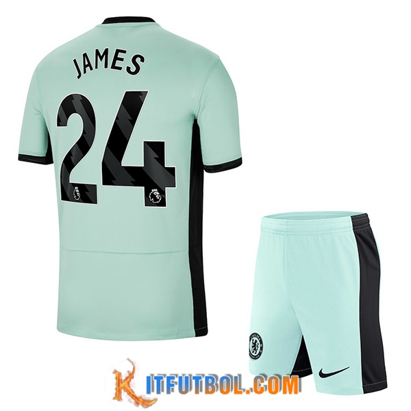 Camisetas De Futbol Chelsea (JAMES #24) Ninoss 2023/2024 Tercera