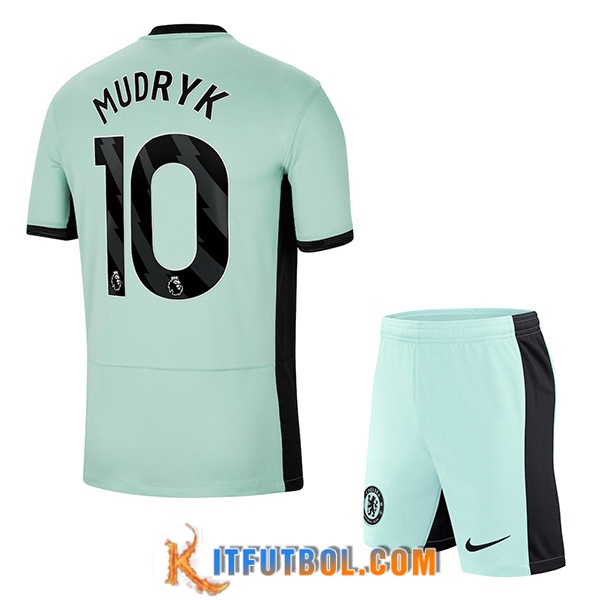 Camisetas De Futbol Chelsea (MUDRYK #10) Ninoss 2023/2024 Tercera