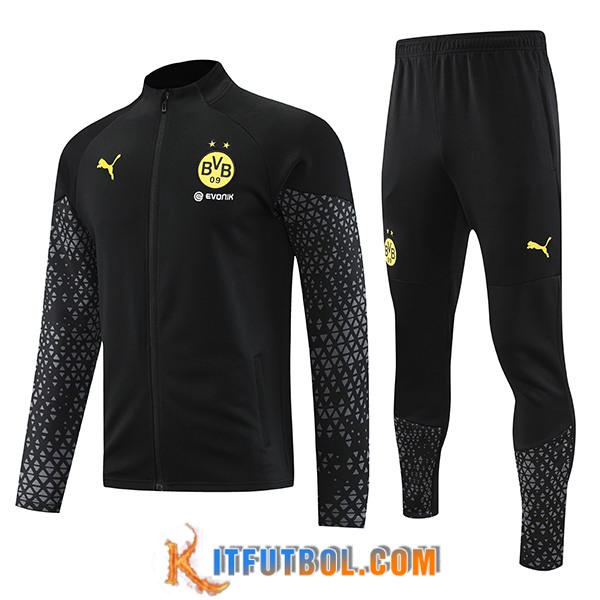 Chandal Equipos De Futbol - Chaqueta Dortmund Negro 2023/2024