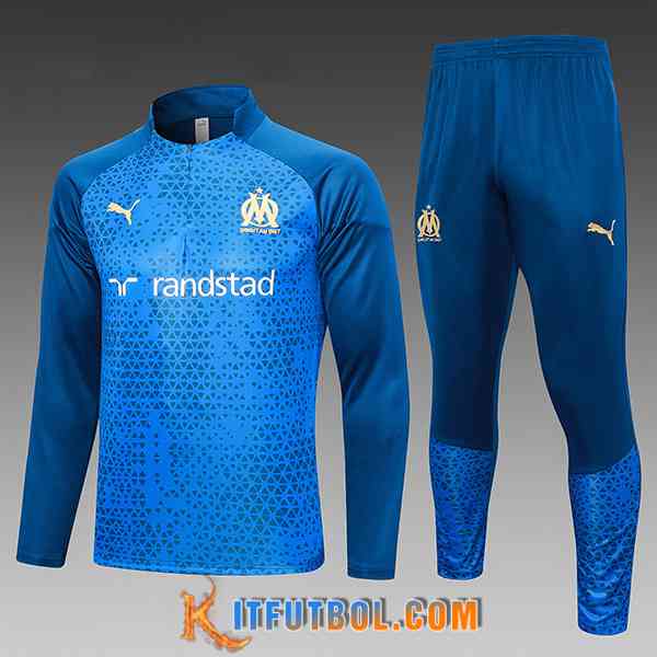 Chandal Equipos De Futbol Marsella Ninos Azul 2023/2024 -02