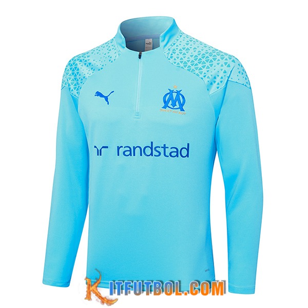 Sudadera De Entrenamiento Marsella Azul Claro 2023/2024