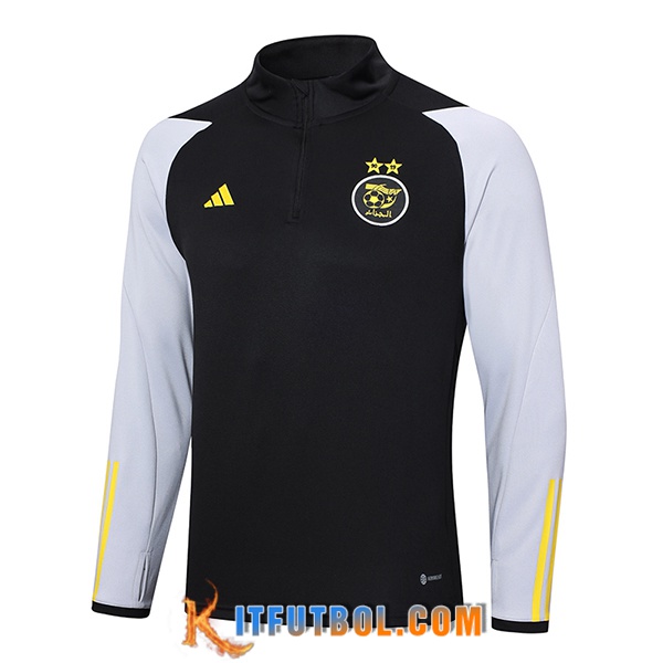 Sudadera De Entrenamiento Algeria Negro 2023/2024 -02