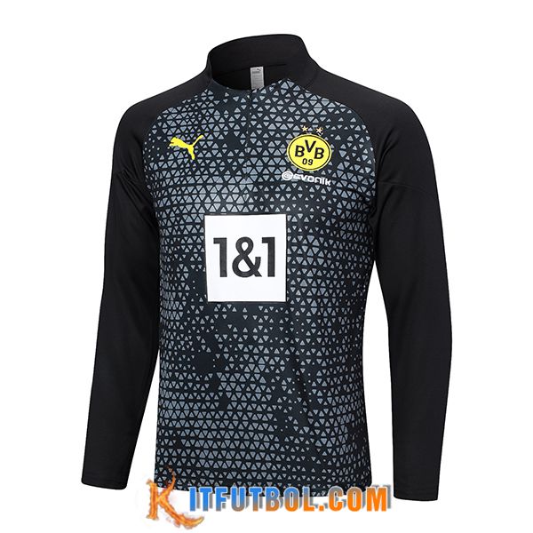 Sudadera De Entrenamiento Dortmund Negro 2023/2024 -02