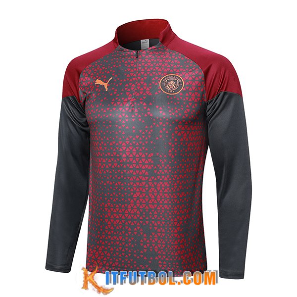 Sudadera De Entrenamiento Manchester City Gris 2023/2024