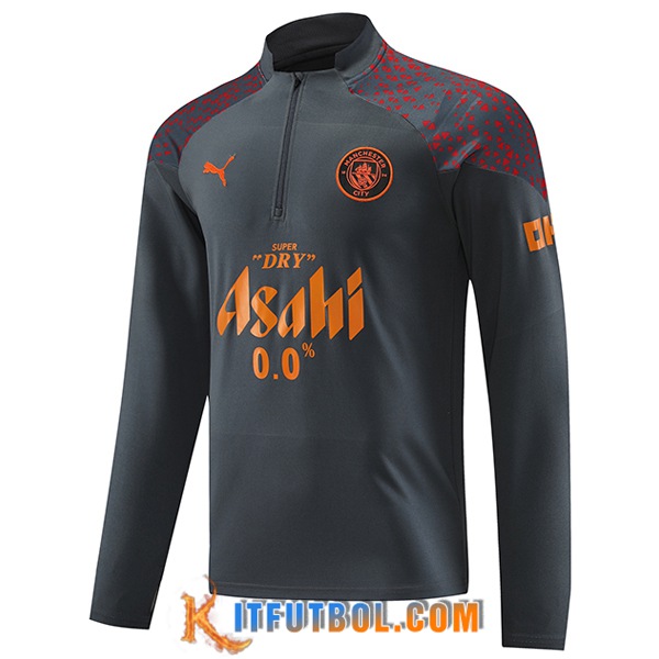 Sudadera De Entrenamiento Manchester City Gris 2023/2024 -02