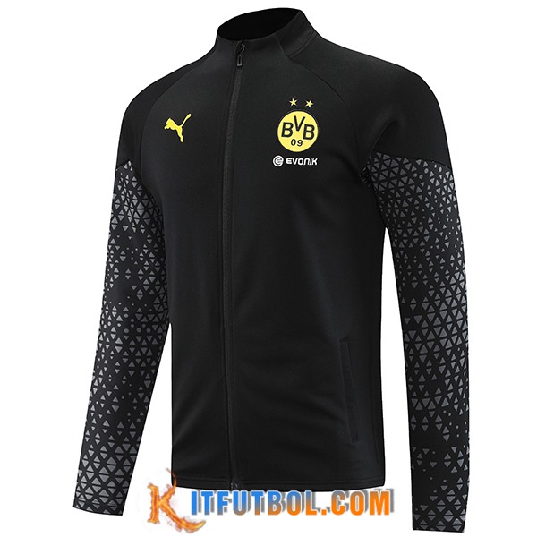 Chaquetas Futbol Dortmund Negro 2023/2024