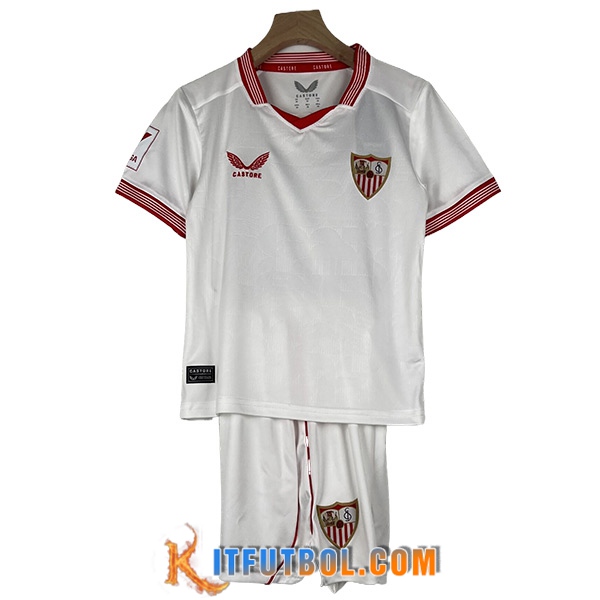 Camisetas De Futbol Sevilla FC Ninos Primera 2023/2024