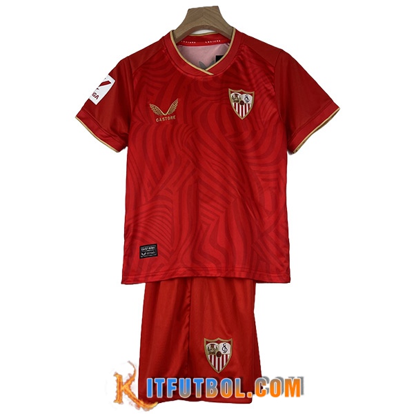 Camisetas De Futbol Sevilla FC Ninos Segunda 2023/2024