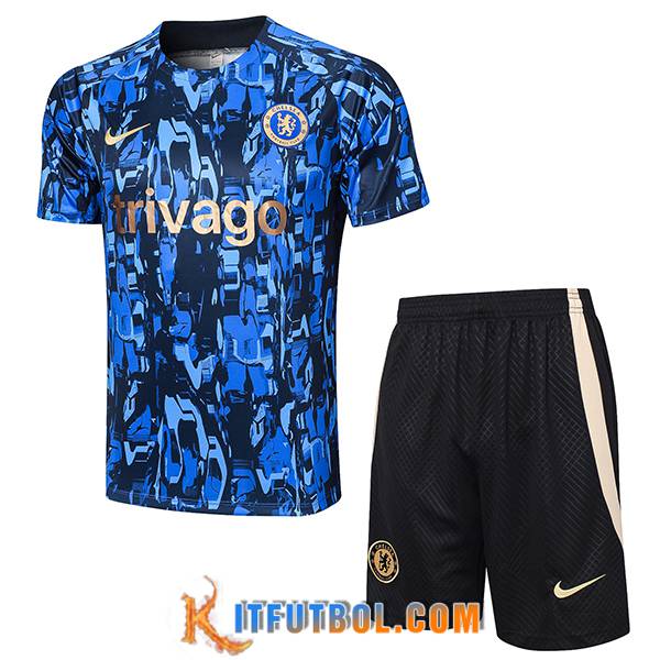 Camiseta Entrenamiento + Cortos FC Chelsea Gris 2023/2024