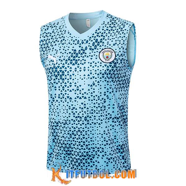 Chalecos De Futbol Manchester City Azul Claro 2023/2024