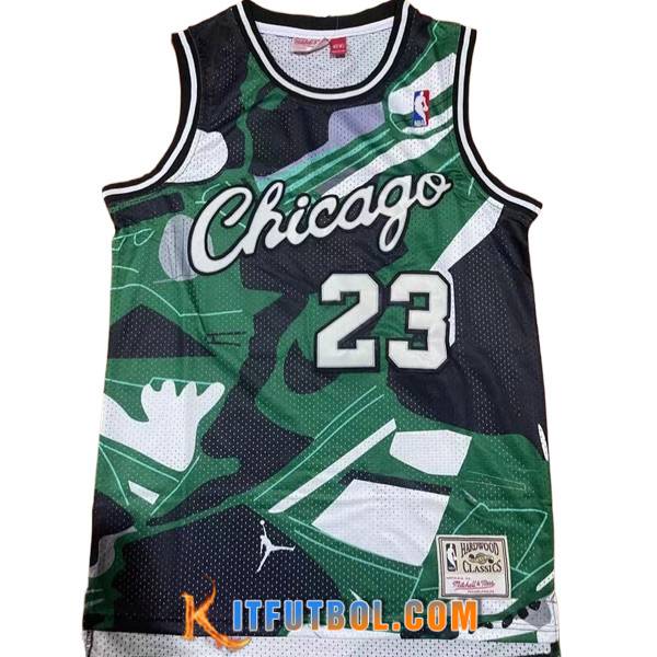 Camisetas De Futbol Chicago Bulls (JORDAN #23) 2023/24 Negro/Verde