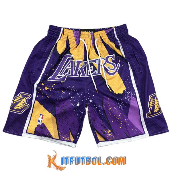 Cortos NBA Los Angeles Lakers 2023/24 Violeta/Amarillo