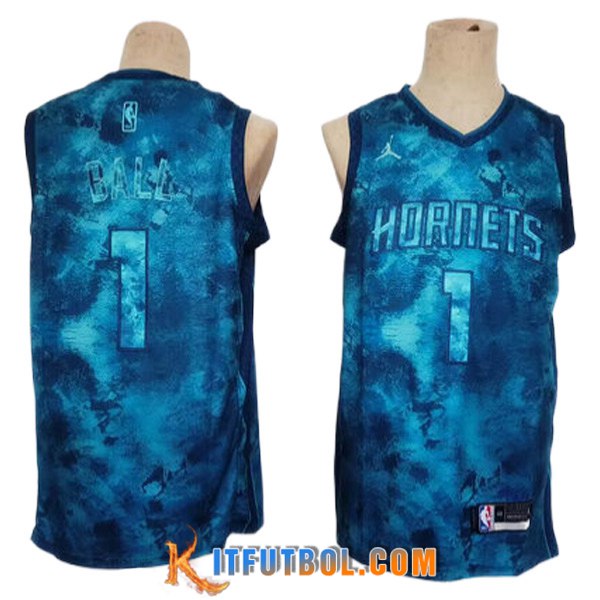 Camisetas De Futbol Charlotte Hornets (BALL #1) 2023/24 Azul