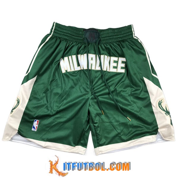 Cortos NBA Milwaukee Bucks 2023/24 Verde