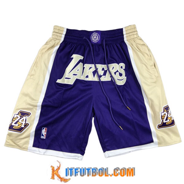 Cortos NBA Los Angeles Lakers 2023/24 Azul/Amarillo -03