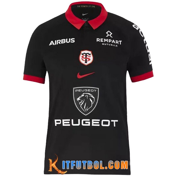 Polo F1 Stade Toulousain Team Negro/Rojo 2023