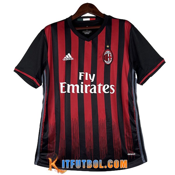 Camisetas De Futbol AC Milan Retro Primera 2016/2017