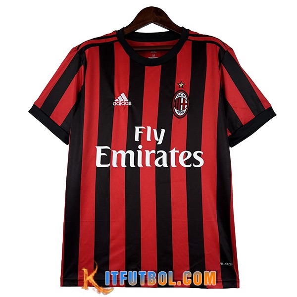Camisetas De Futbol AC Milan Retro Primera 2017/2018