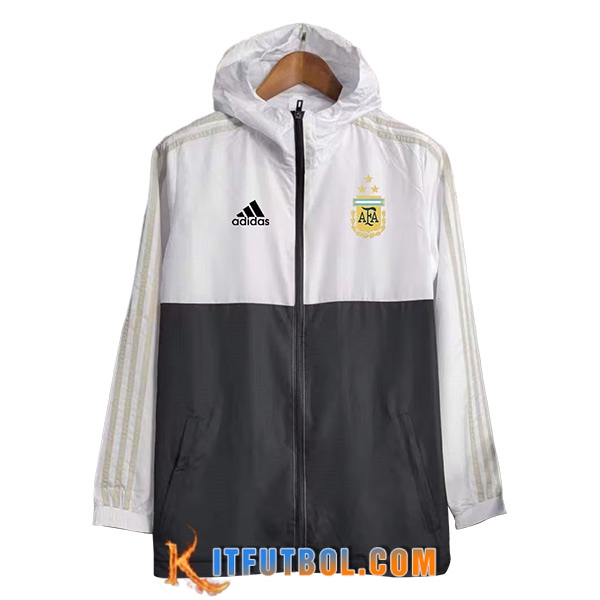 Rompevientos Argentina Blanco/Negro 2023/2024