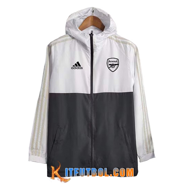 Rompevientos Arsenal Blanco/Negro 2023/2024