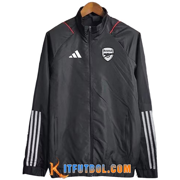 Rompevientos Arsenal Negro 2023/2024 -02