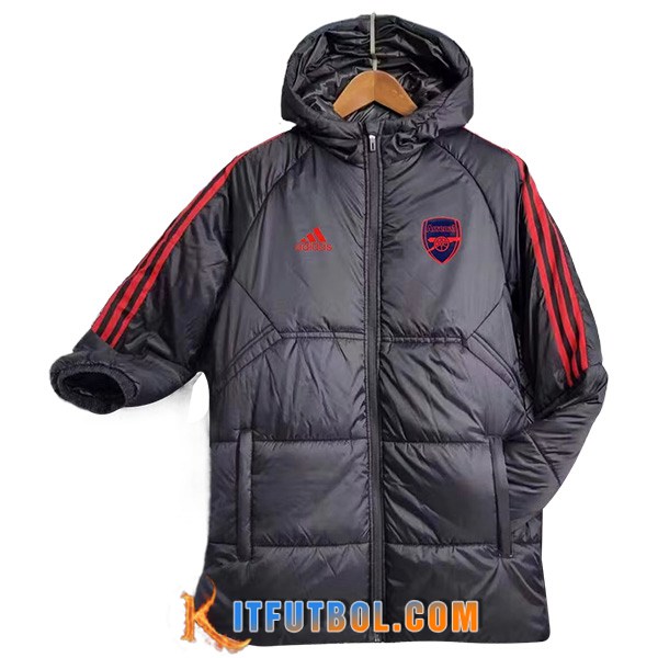 Nueva Plumas Con Capucha Arsenal Negro 2023/2024