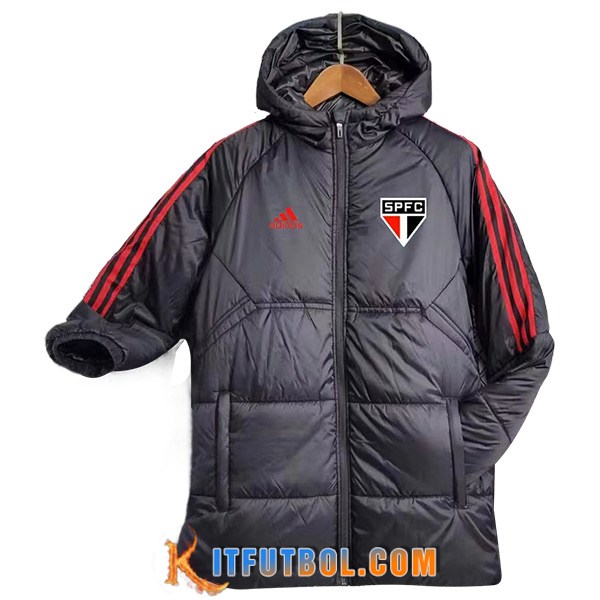 Nueva Plumas Con Capucha Sao Paulo FC Negro 2023/2024