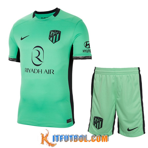 Camisetas Futbol Atletico Madrid Tercera + Cortos 2023/2024