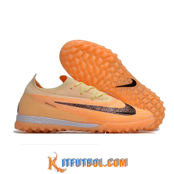 Nike Botas De Fútbol Phantom GX Elite TF Negro/Naranja