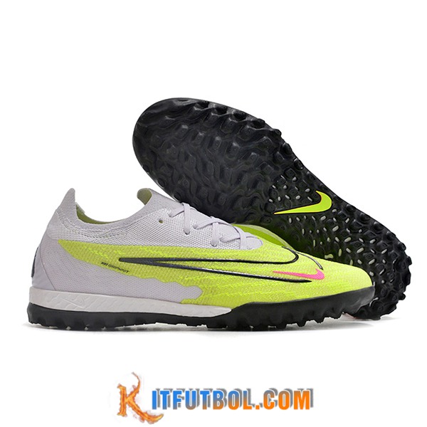Nike Botas De Fútbol Phantom GX Elite TF Blanco/Negro/Verde