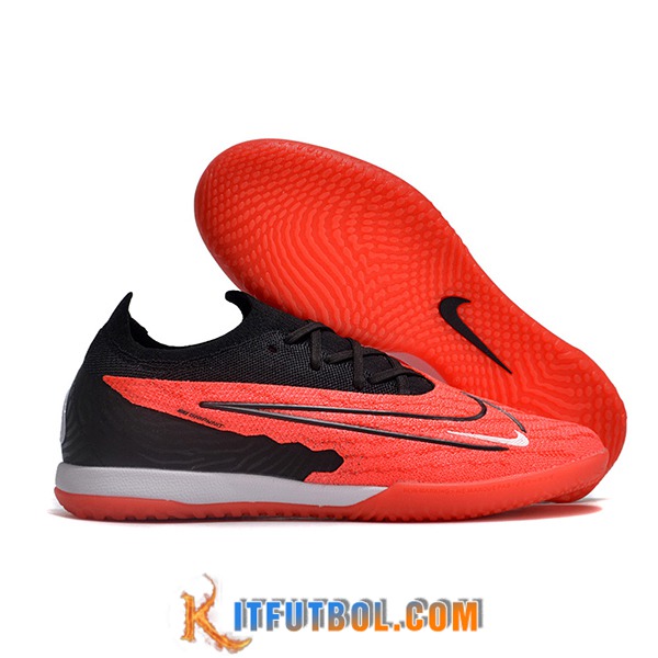 Nike Botas De Fútbol Phantom GX Elite IC Negro/Rojo