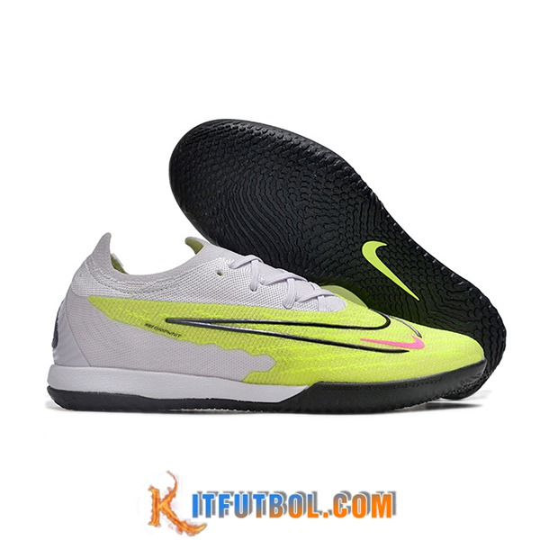 Nike Botas De Fútbol Phantom GX Elite IC Blanco/Negro/Verde