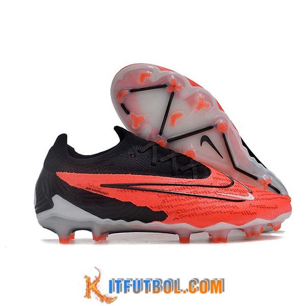 Nike Botas De Fútbol Phantom GX Elite FG Negro/Rojo