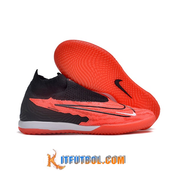 Nike Botas De Fútbol Phantom GX Elite DF Link IC Negro/Rojo