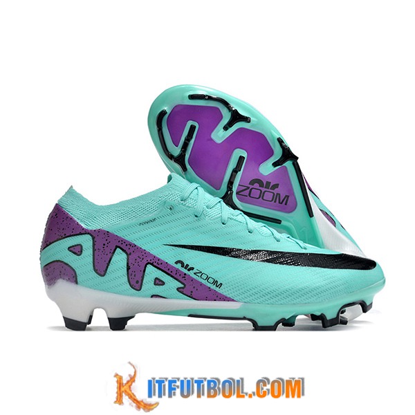 Nike Botas De Fútbol AIR Zoom Mercurial Vapor 15 Elite XXV FG Verde/Negro/Violeta