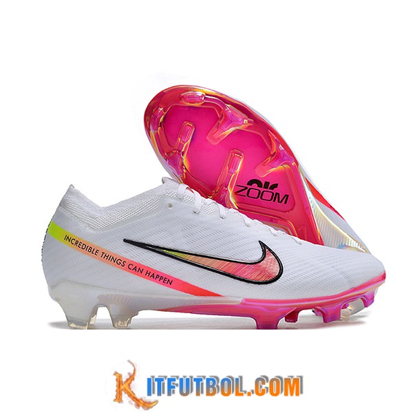 Nike Botas De Fútbol AIR Zoom Mercurial Vapor 15 Elite XXV FG Blanco/Rosa
