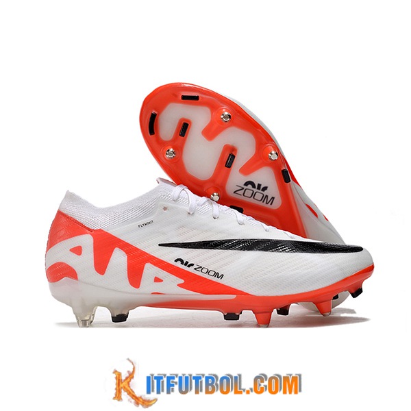 Nike Botas De Fútbol Air Zoom Mercurial Vapor XV Elite SG Blanco/Negro/Rojo