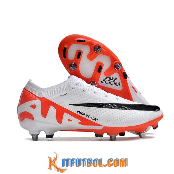 Nike Botas De Fútbol Air Zoom Mercurial Vapor XV Elite SG Blanco/Negro/Rojo -02