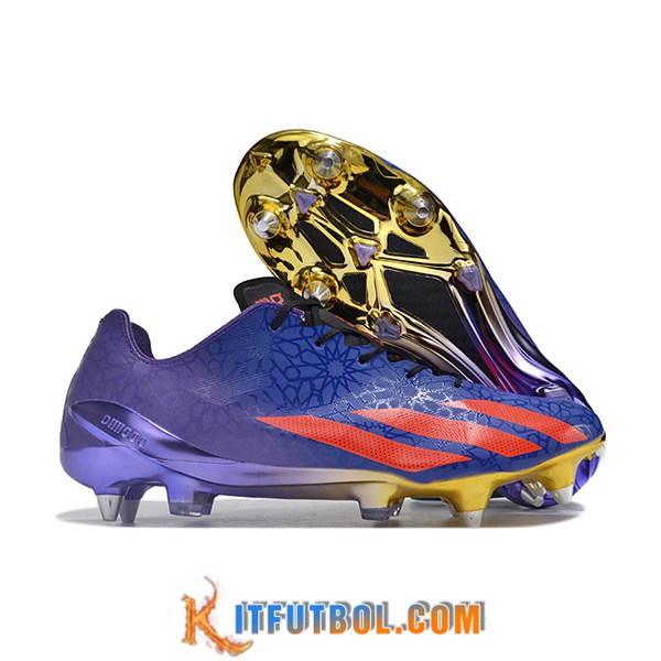 Adidas Botas De Fútbol X Crazyfast1 SG Violeta/Rojo