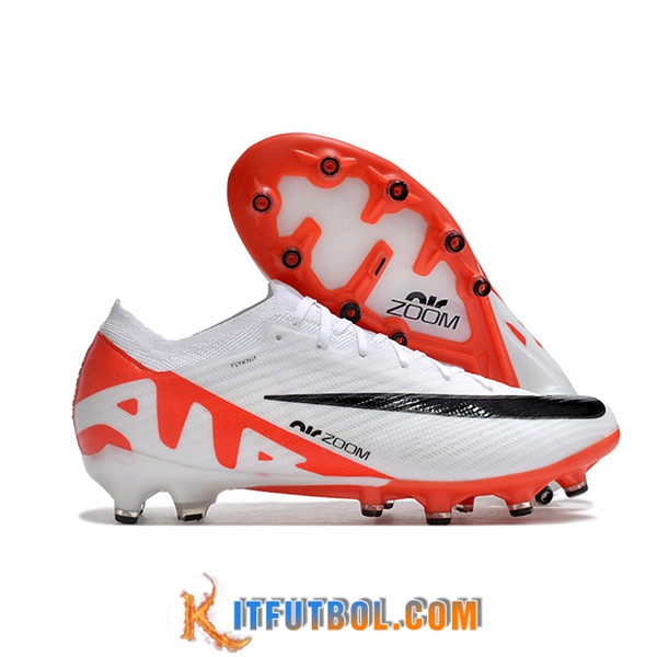 Nike Botas De Fútbol Air Zoom Mercurial Vapor XV Elite AG Blanco/Negro/Rojo