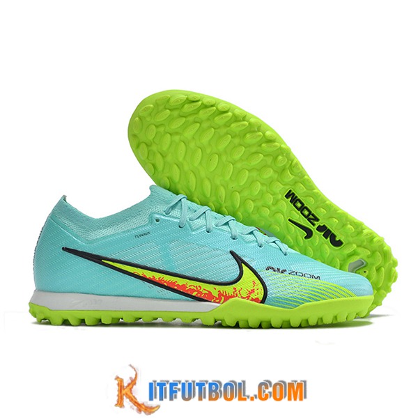 Nike Botas De Fútbol Air Zoom Mercurial Vapor XV Elite TF Azul/Verde