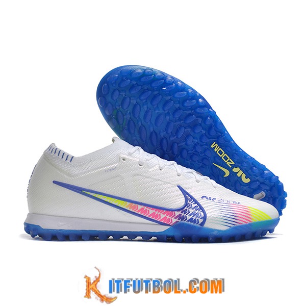 Nike Botas De Fútbol Air Zoom Mercurial Vapor XV Elite TF Blanco/Azul