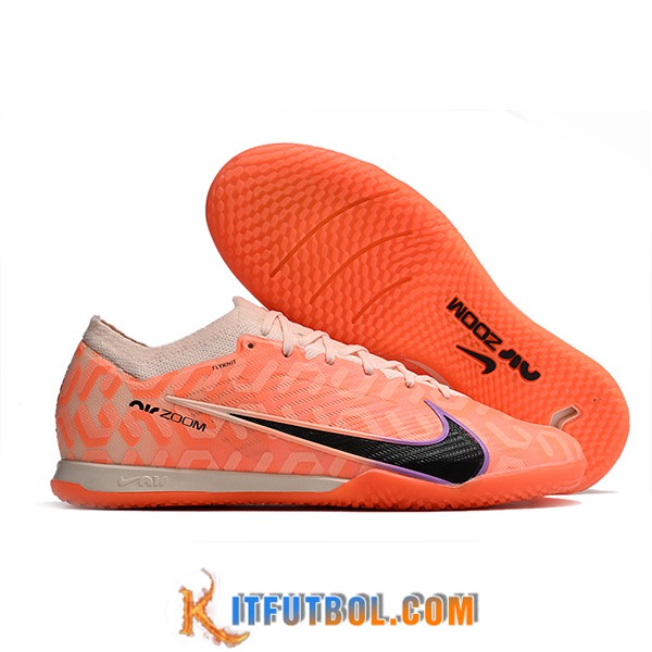Nike Botas De Fútbol Air Zoom Mercurial Vapor XV Elite IC Naranja/Negro