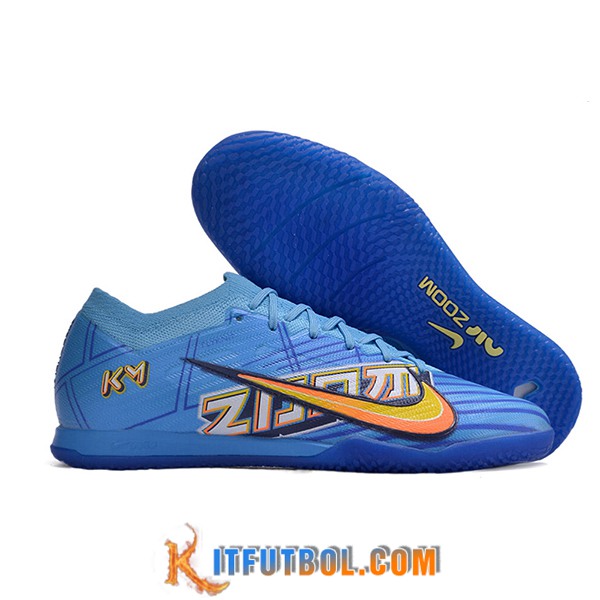 Nike Botas De Fútbol Air Zoom Mercurial Vapor XV Elite IC Azul/Amarillo