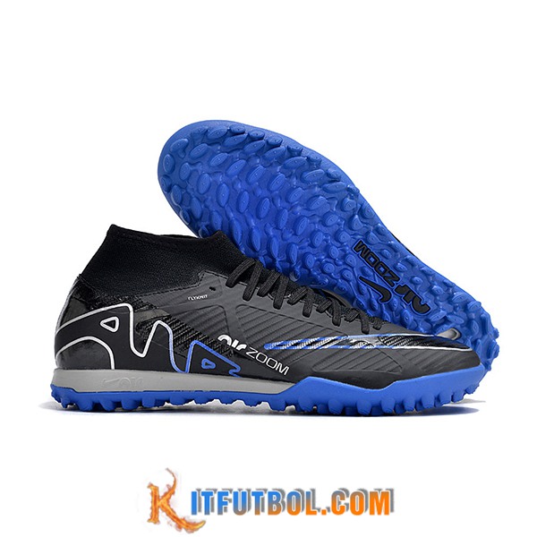 Nike Botas De Fútbol Air Zoom Mercurial Superfly IX Academy TF Negro/Azul