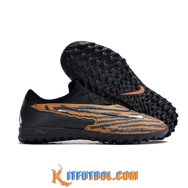Nike Botas De Fútbol React Phantom GX Pro TF Negro/Marrón